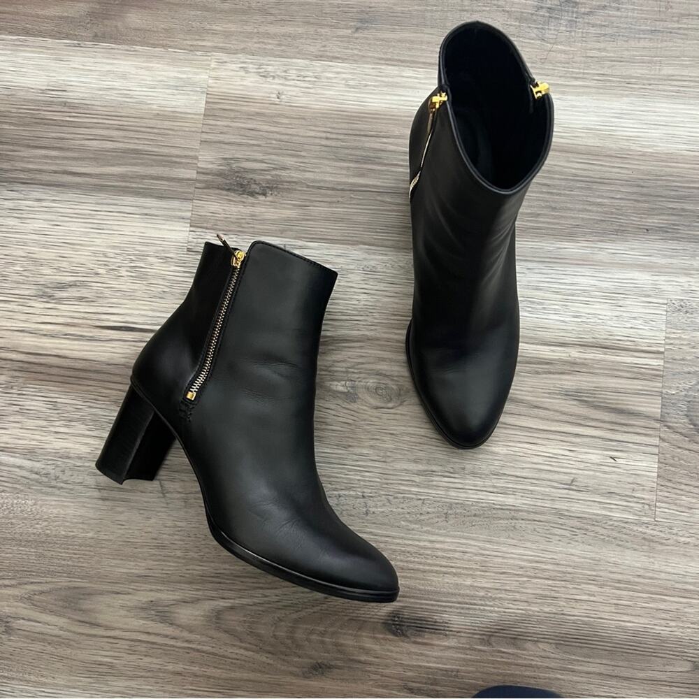 Sarah Flint Perfect Zip Bootie Black Leather Shoes Boots size 40.5 - Picture 2 of 5